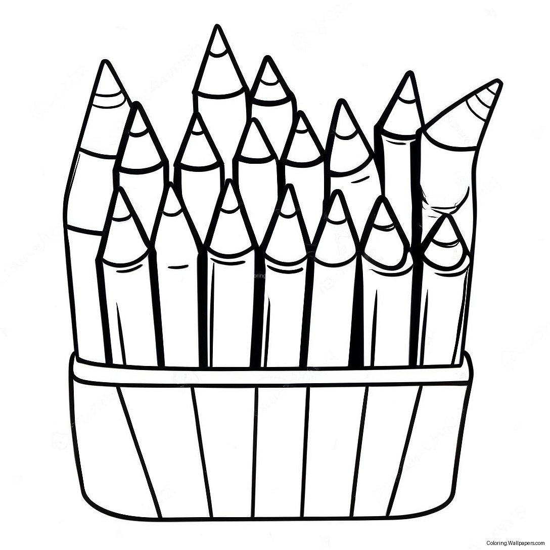 Crayons Coloring Page 30696