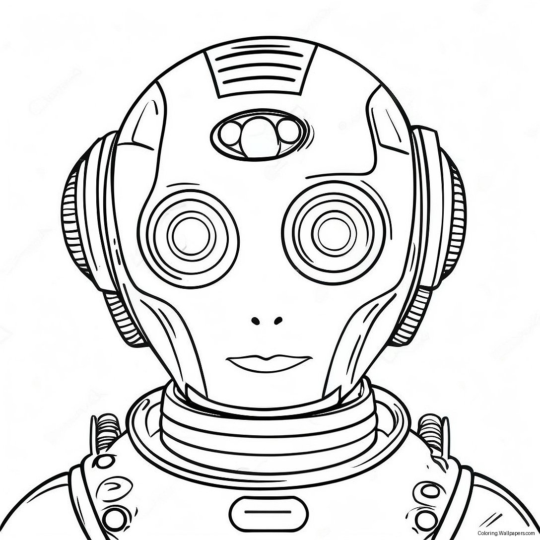 Creative Ai Robot Coloring Page 6377