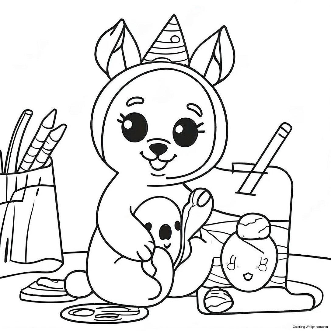 Creative Friends Art Lab Coloring Page 12623