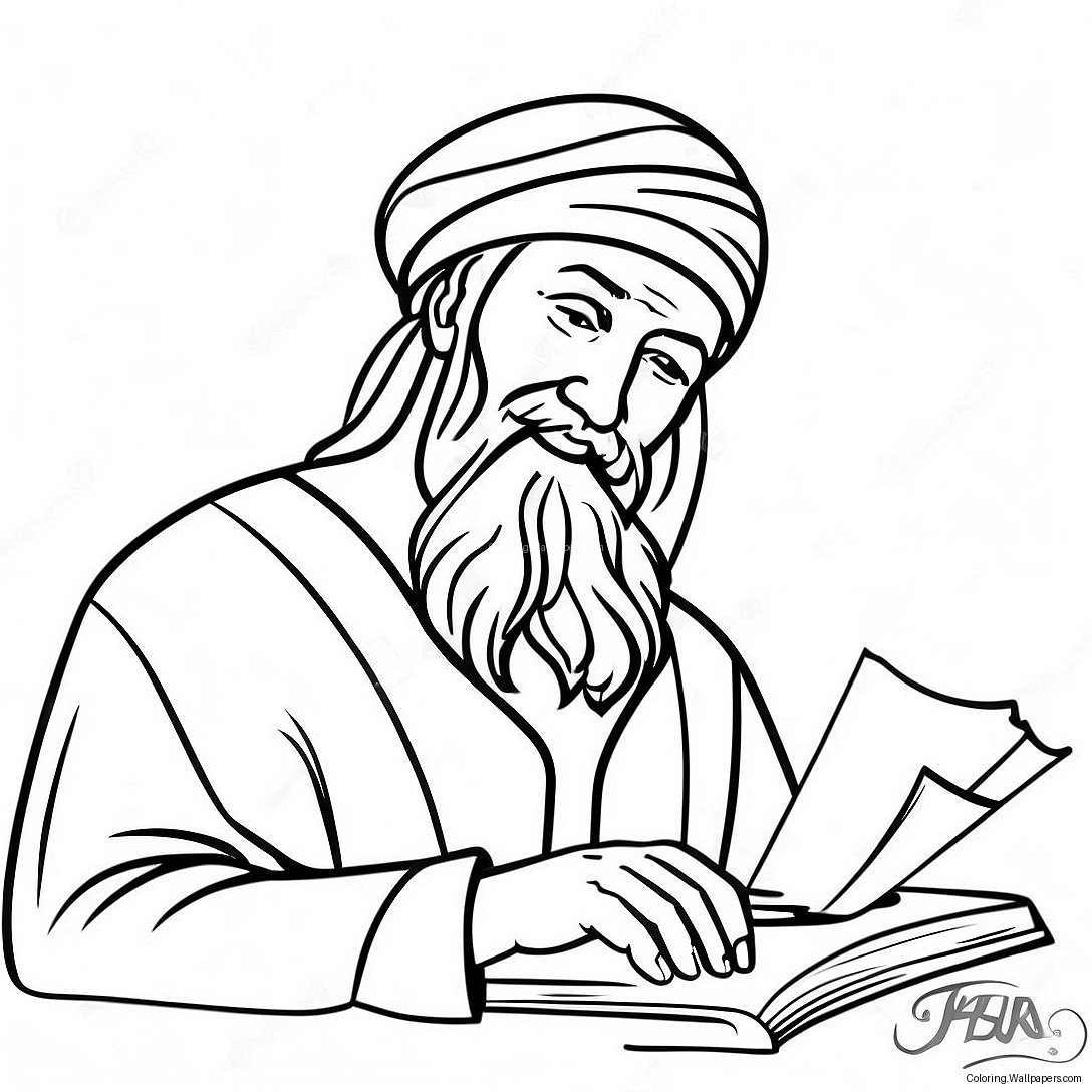 Creative Job Bible Characters Coloring Page 24500