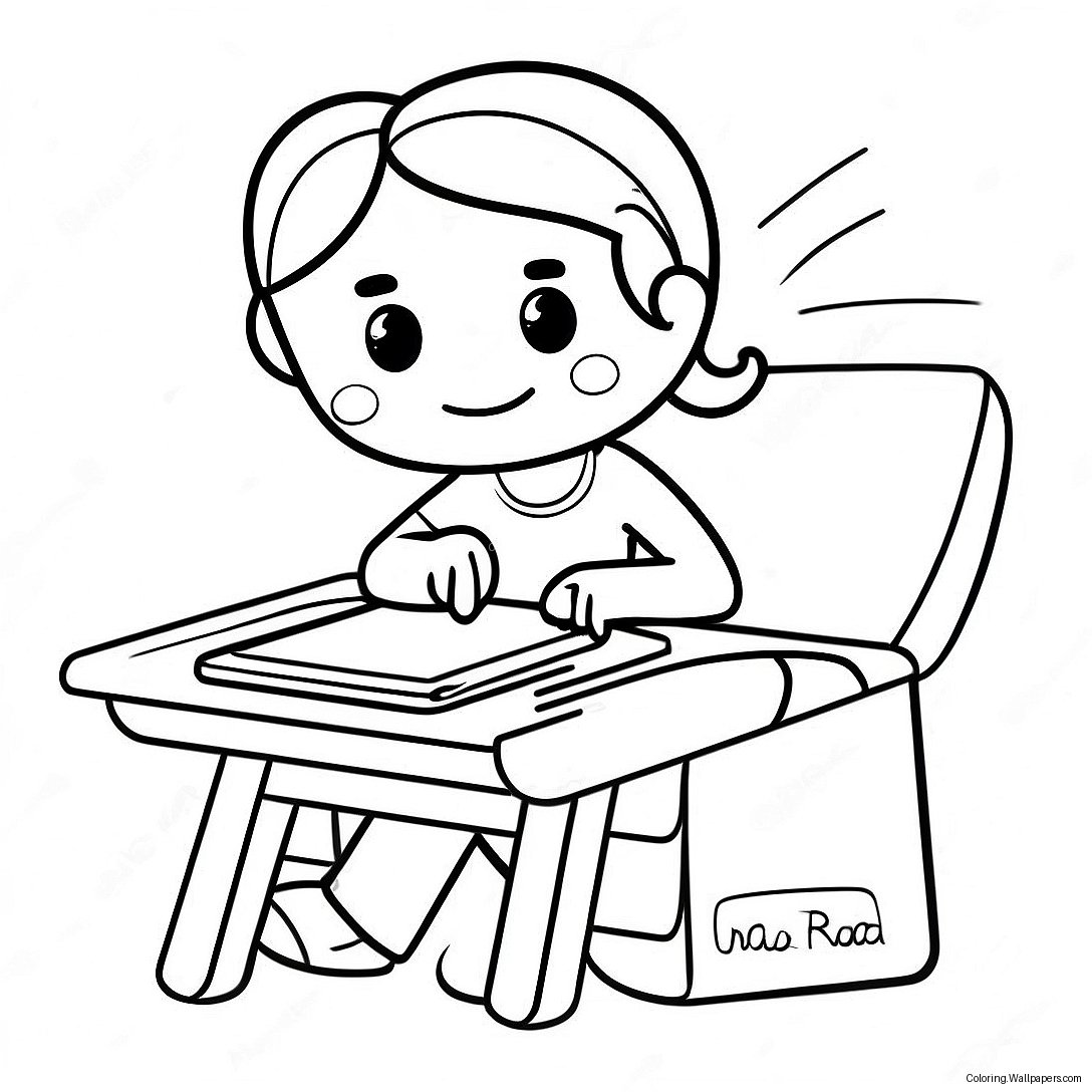 Creative Leap Pad Imagination Desk Coloring Page 50340