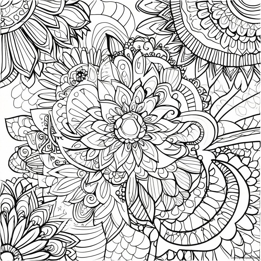 Creative Mandala Coloring Page 8483