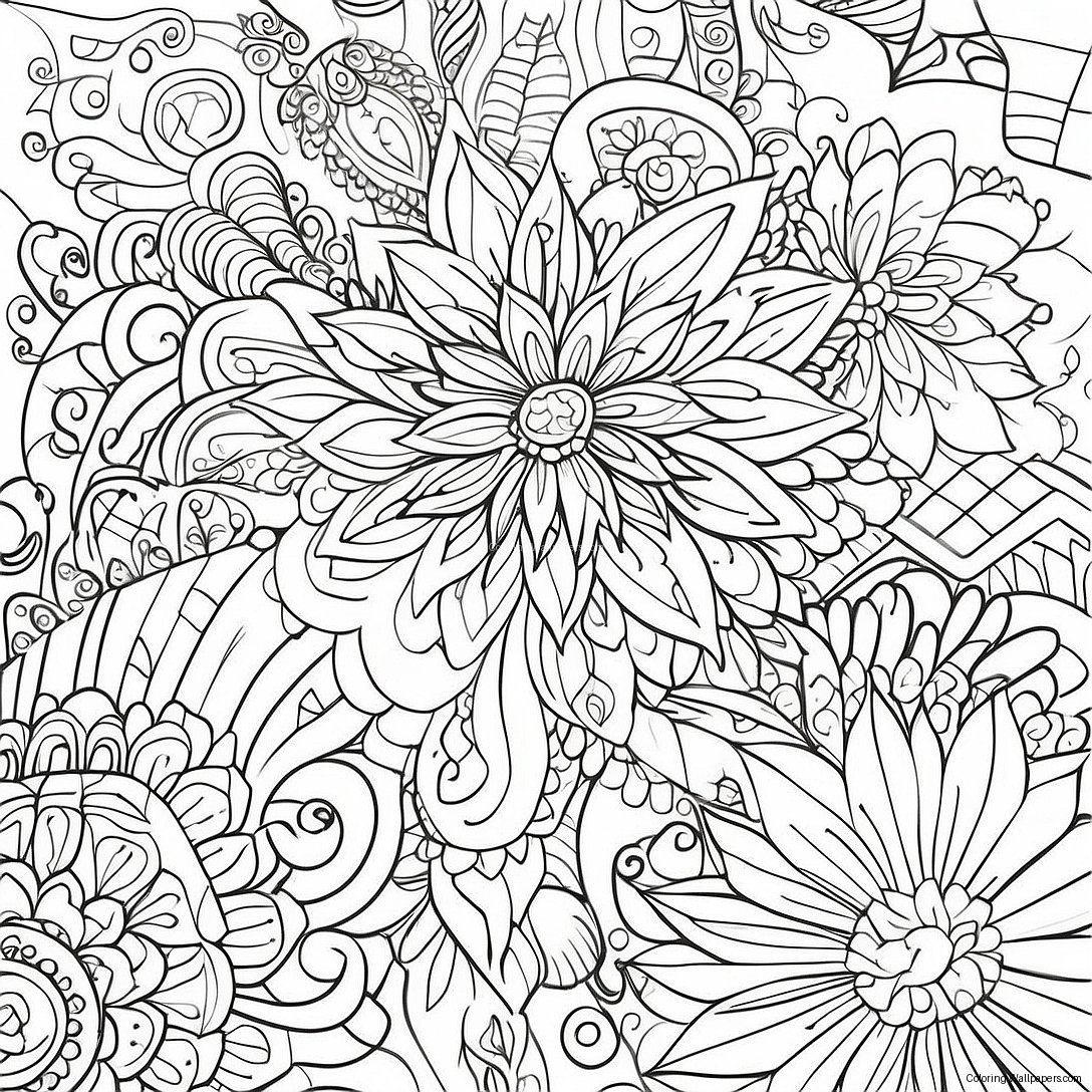 Pagina Da Colorare Di Pattern Creativi 31712