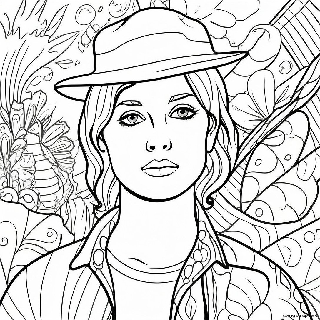 Creative Self-Portrait Coloring Page 32795