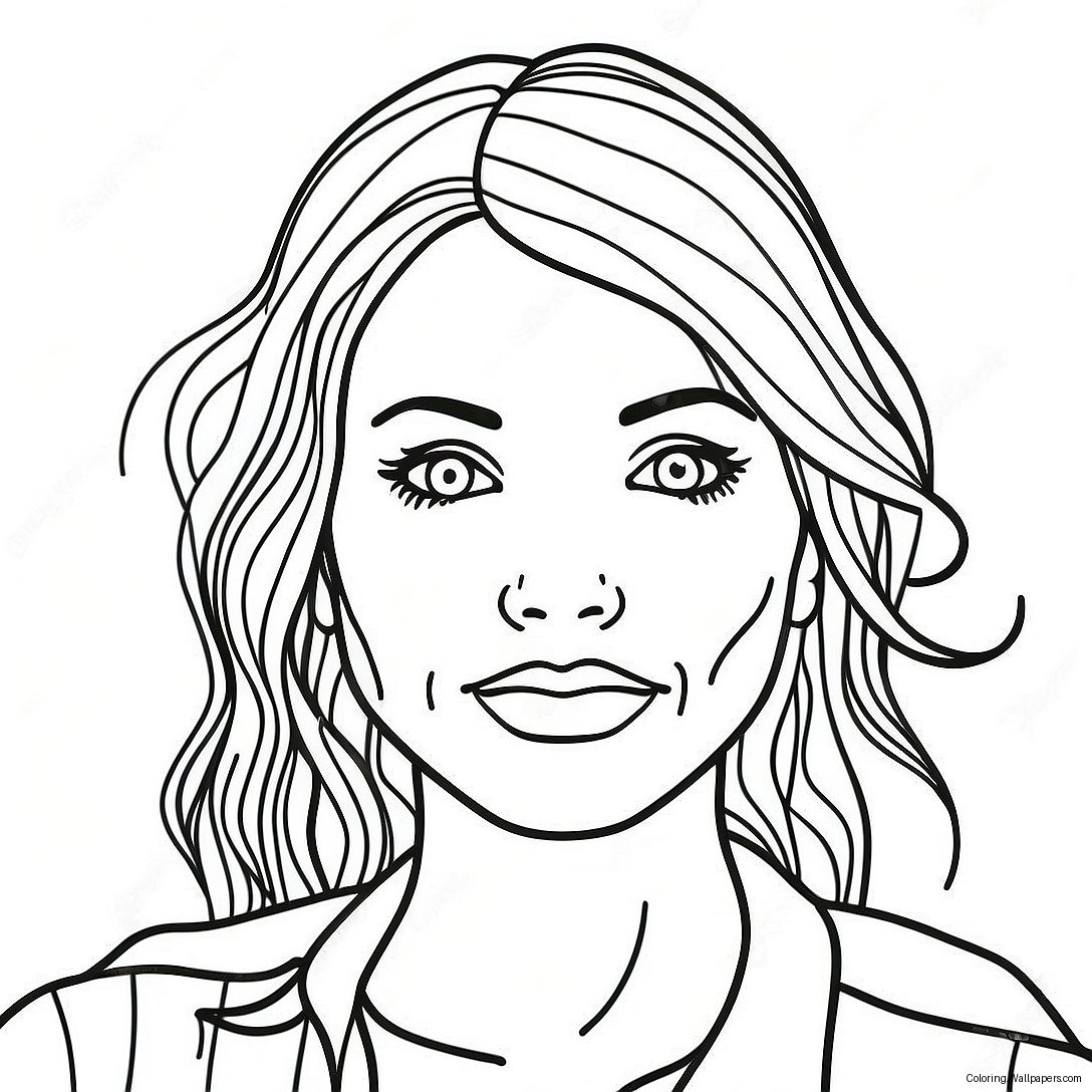 Creative Self Portrait Coloring Page 52760