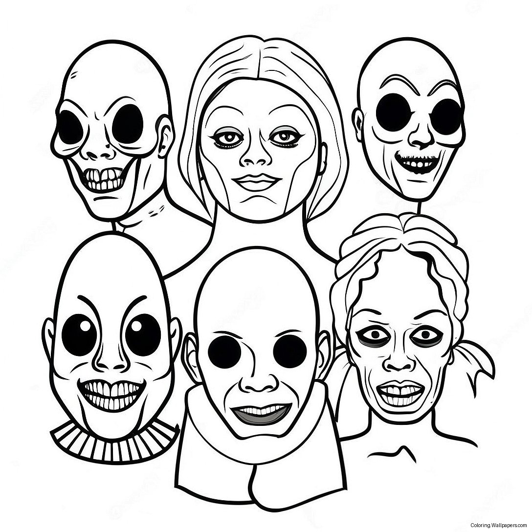 Creepy American Horror Story Characters Coloring Page 58314