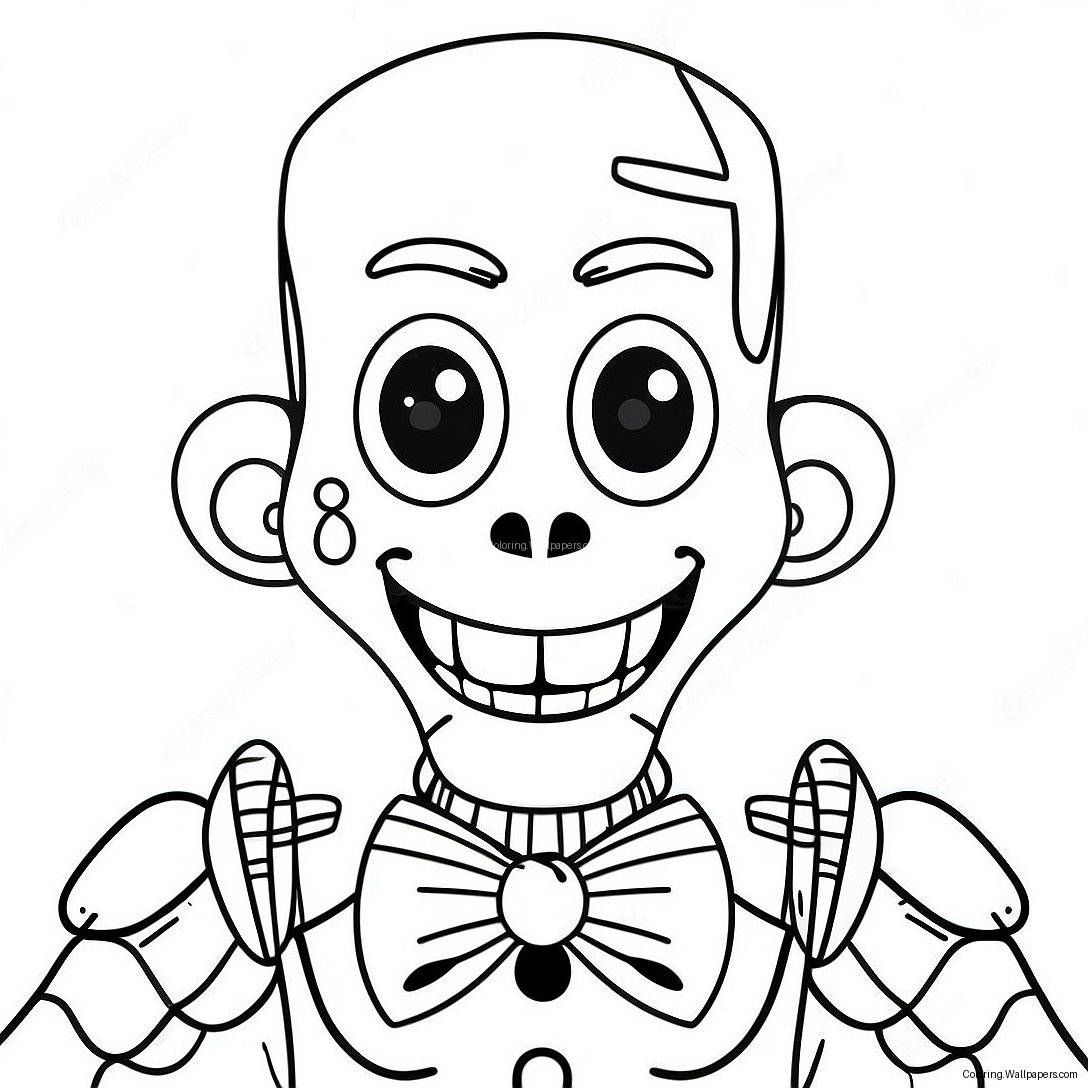 Página Para Colorir Do Ennard Assustador 55297