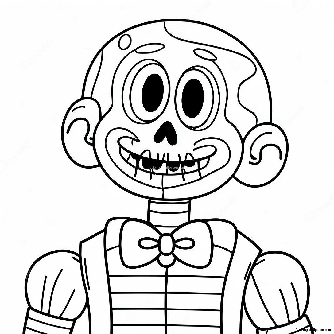 Página Para Colorear De Ennard Espeluznante 55299