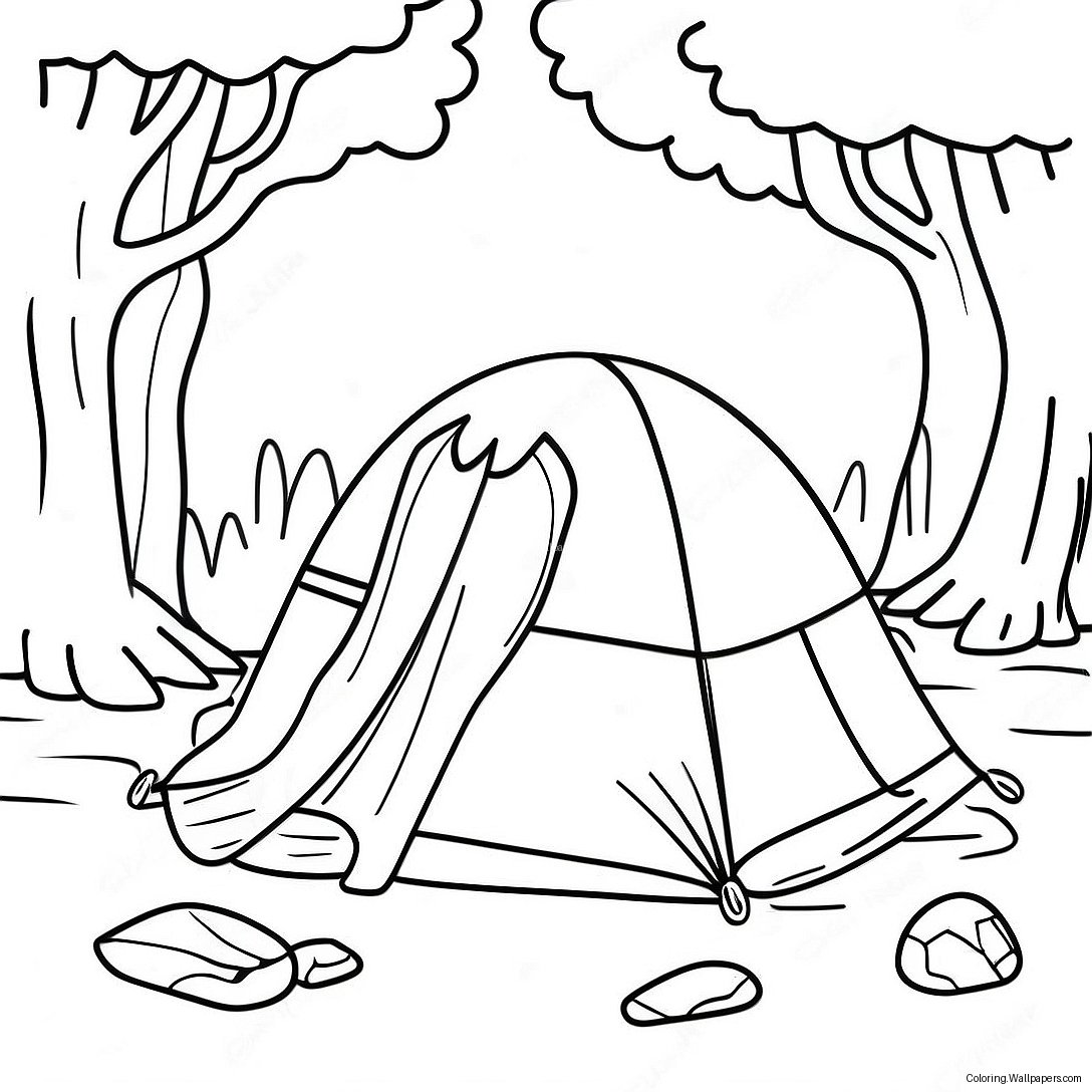 Creepy Friday The 13th Camp Crystal Lake Coloring Page 31441