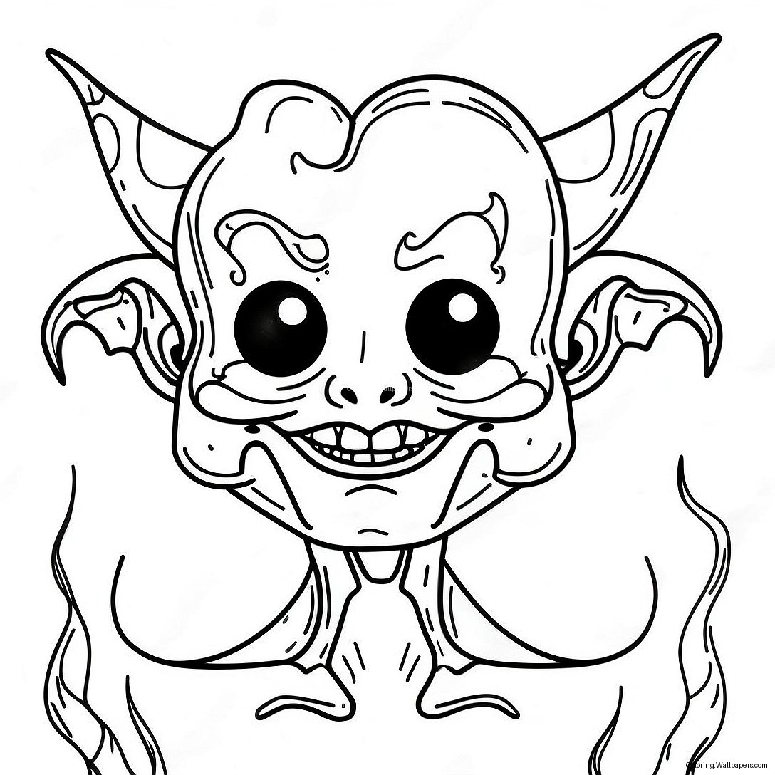 Creepy Ink Demon Coloring Page 26220