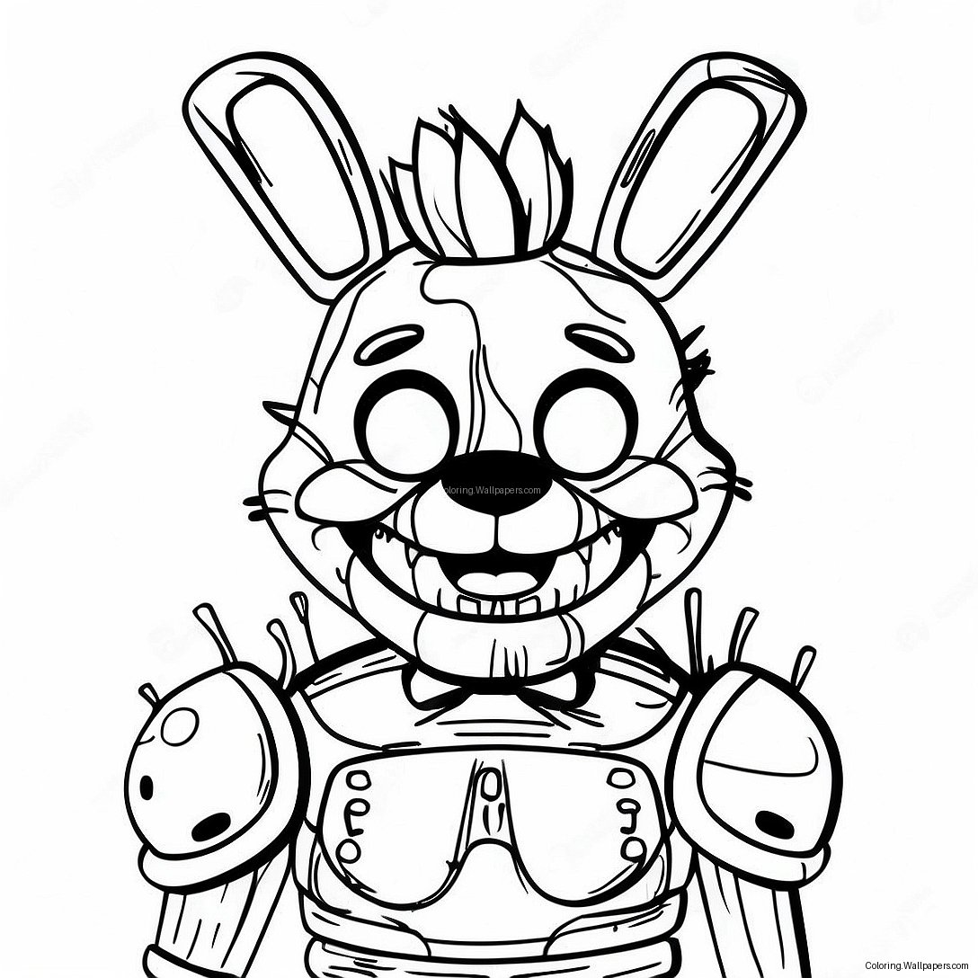 Skrämmande Springtrap Fnaf Målarbild 17422