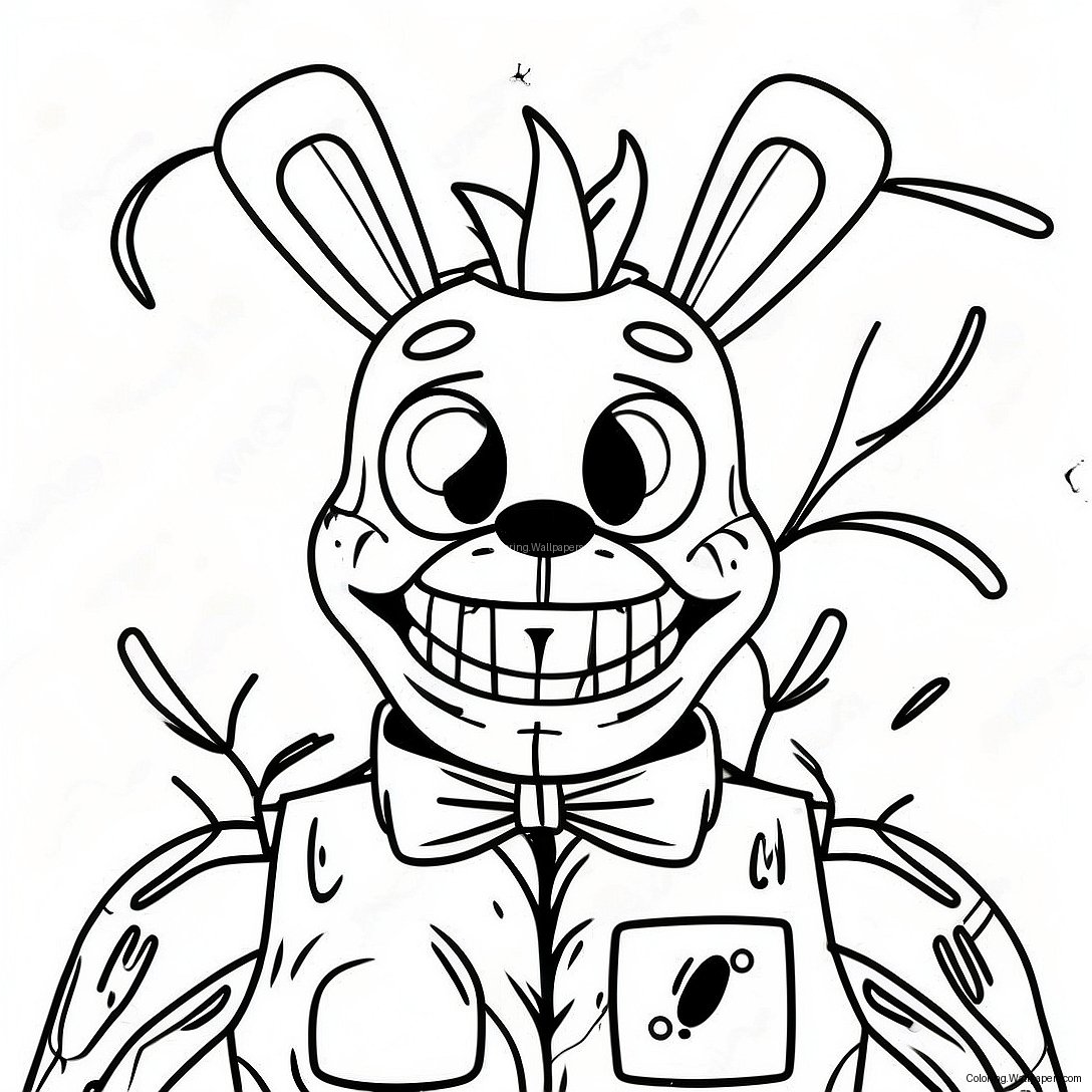 หน้าระบายสี Springtrap Fnaf ที่น่ากลัว 17423