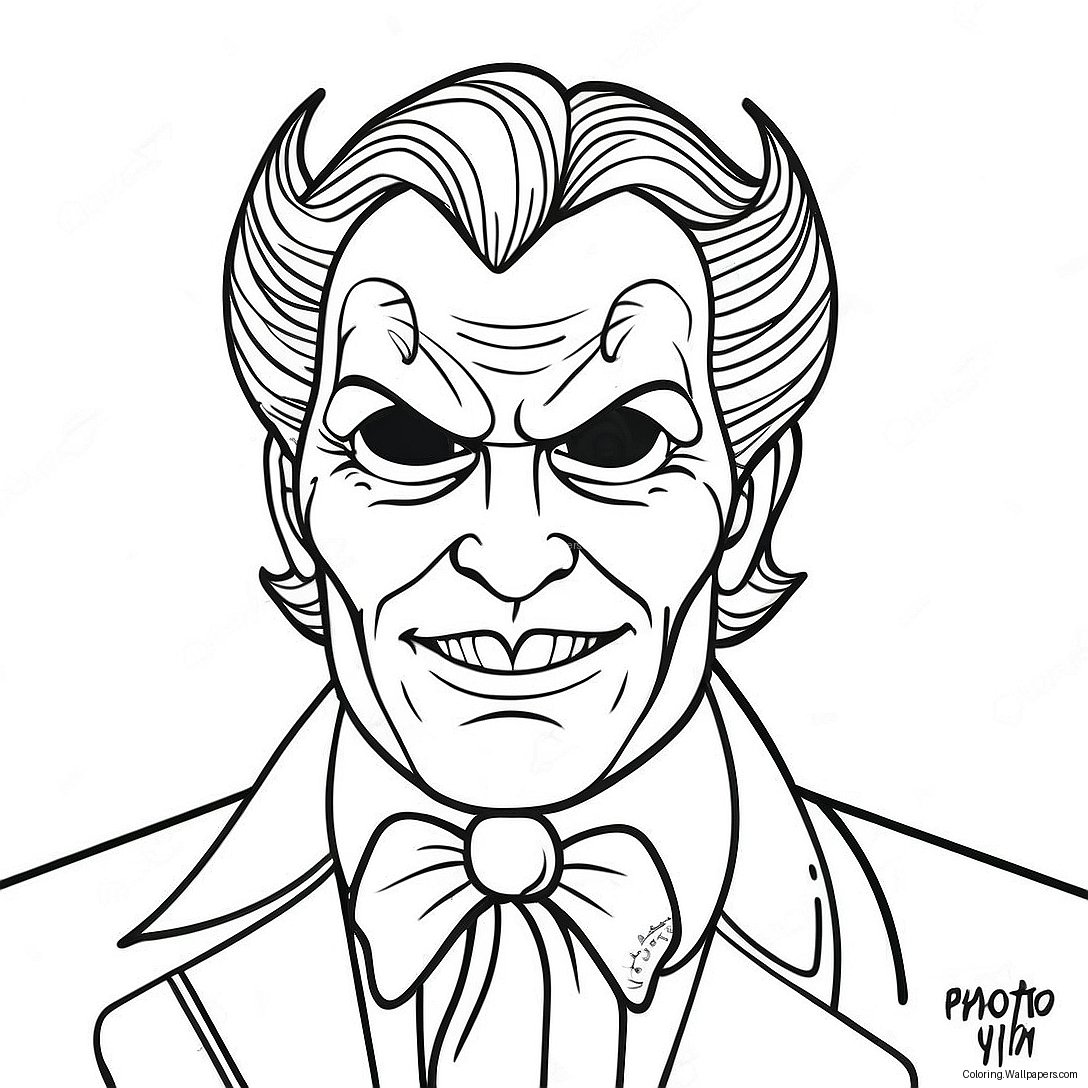 Creepy Villain Coloring Page 8174