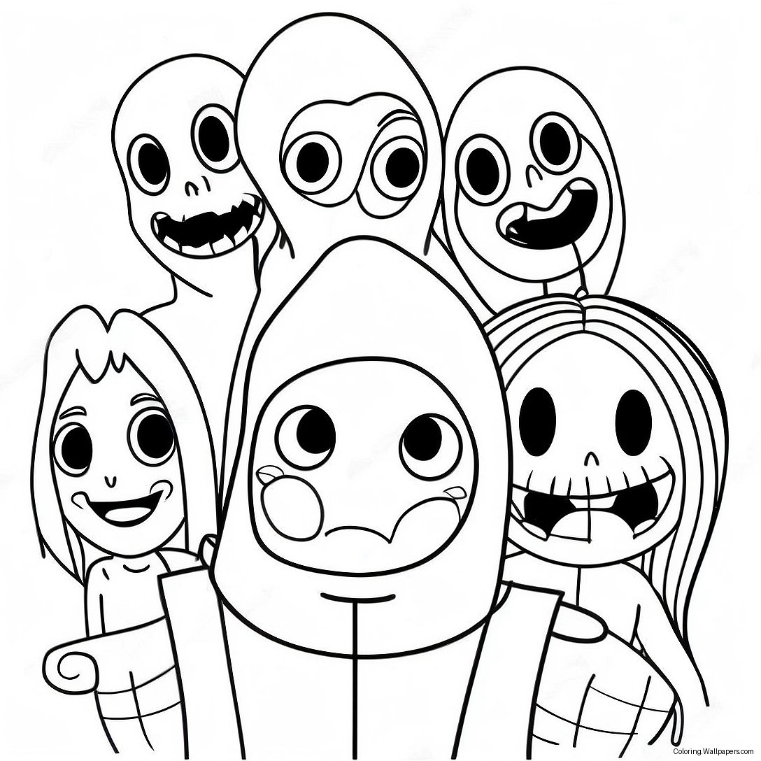 Creepypasta Personages Kleurplaat 20277