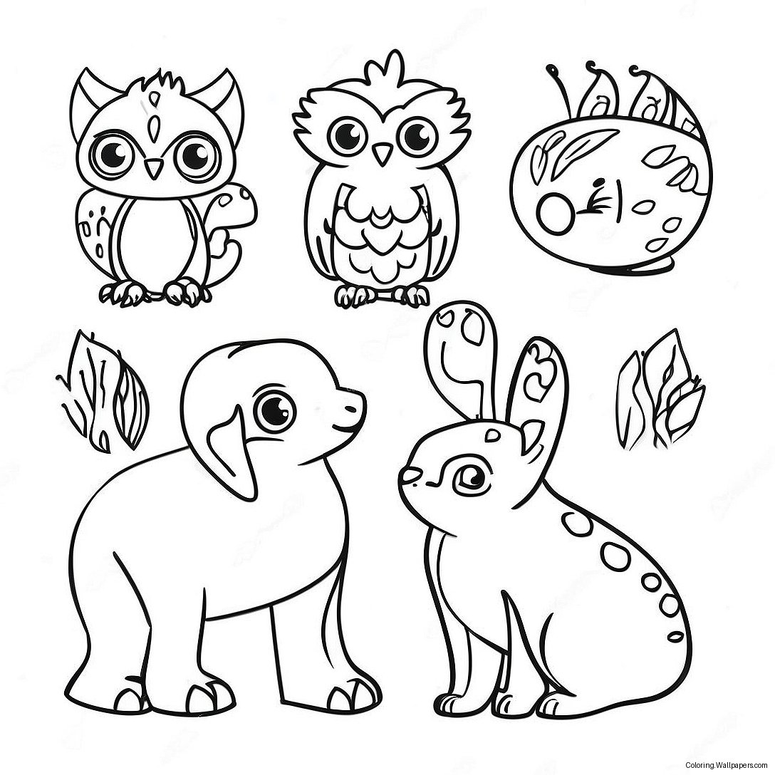 Page À Colorier Designs D'animaux Cricut 35909