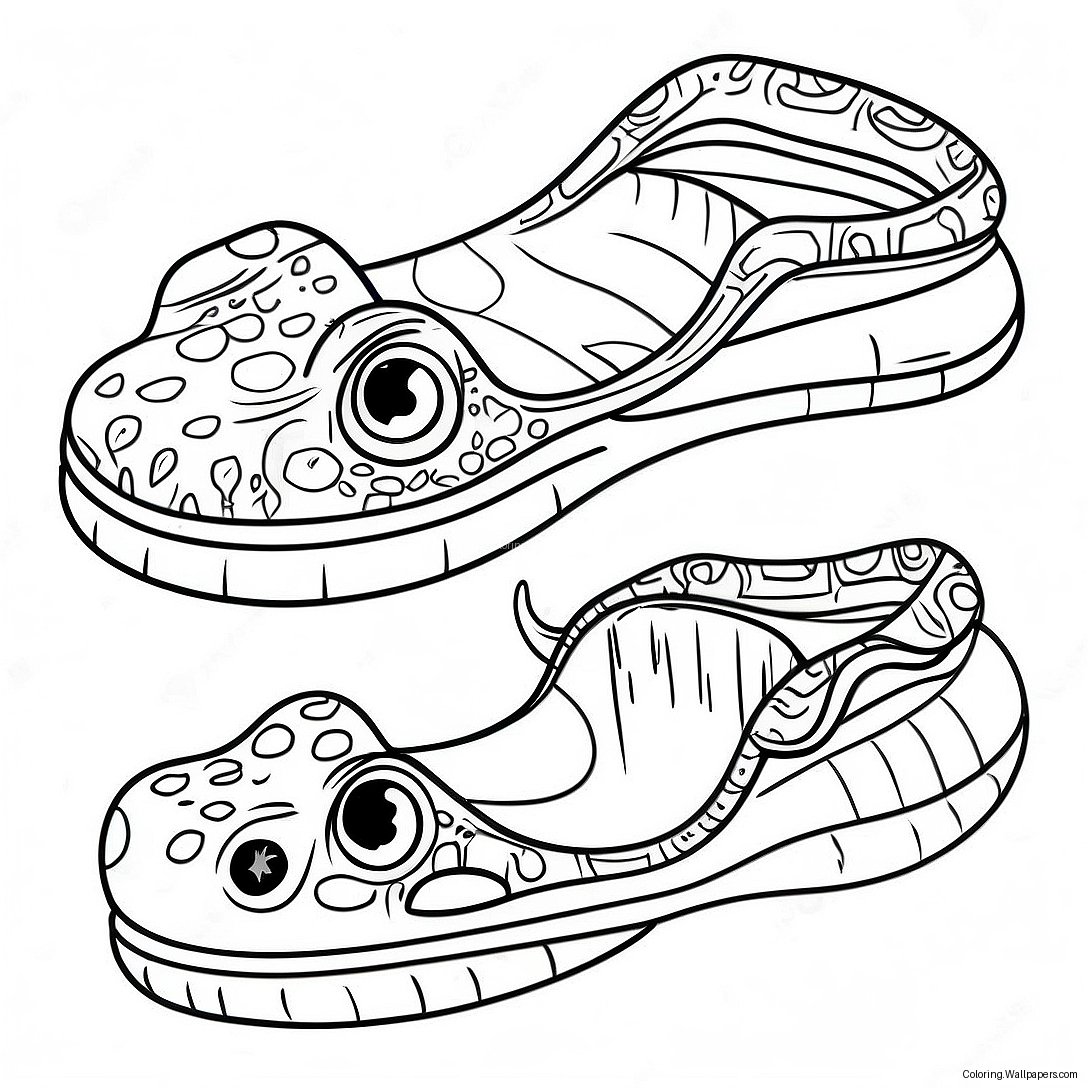 Crocs Kleurplaat 7987