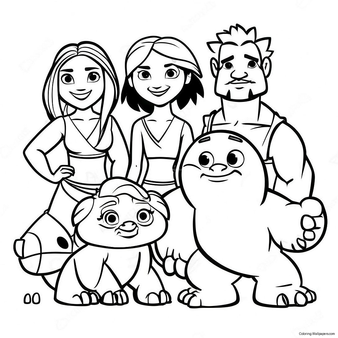 Croods Family Adventure Coloring Page 11278