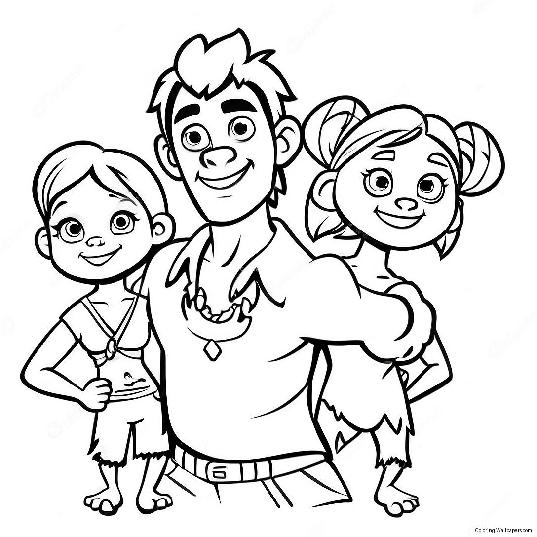 Croods Family Adventure Coloring Page 11279