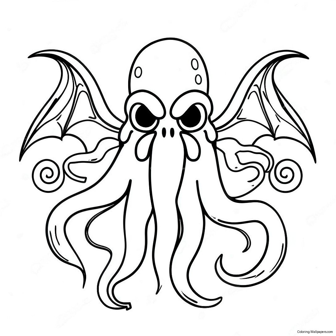 Cthulhu Mythos Coloring Page 36252