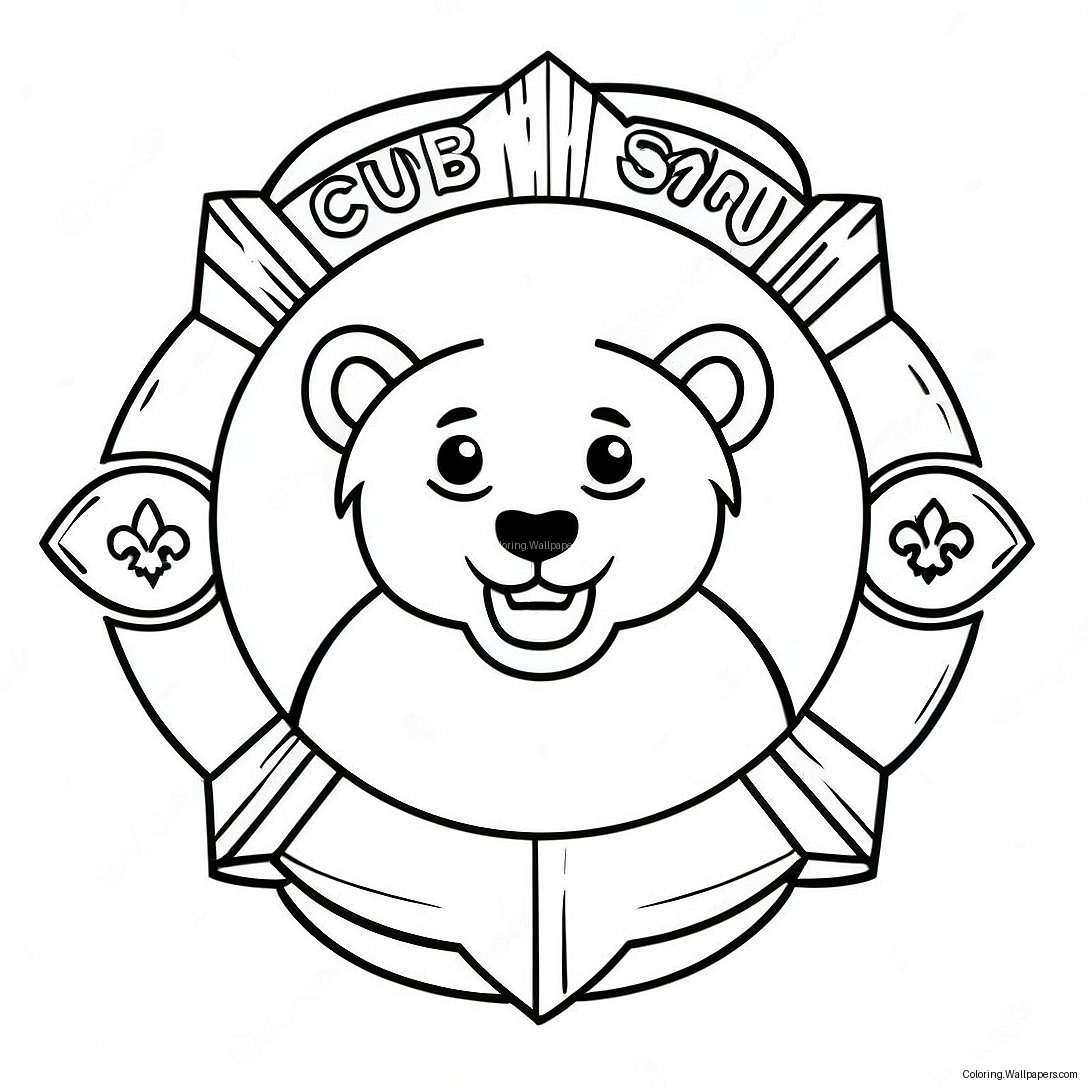 Cub Scout Logo Kleurplaat 14905