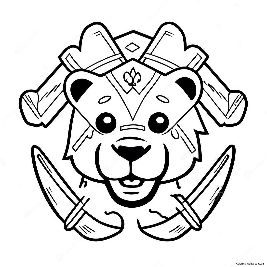 Cub Scout Logo Kleurplaat 14906