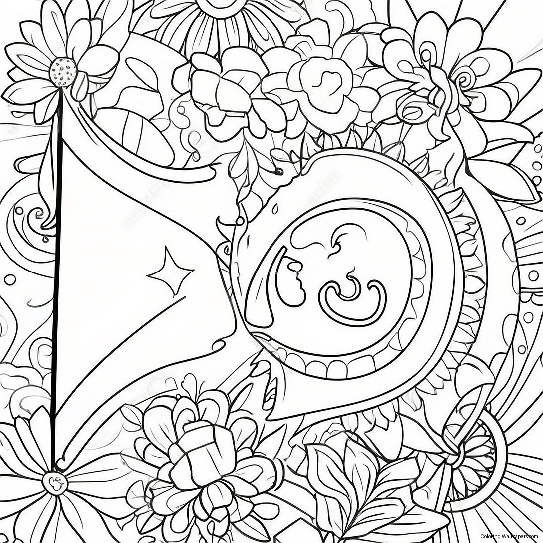 Cuba Flag Coloring Page 58793