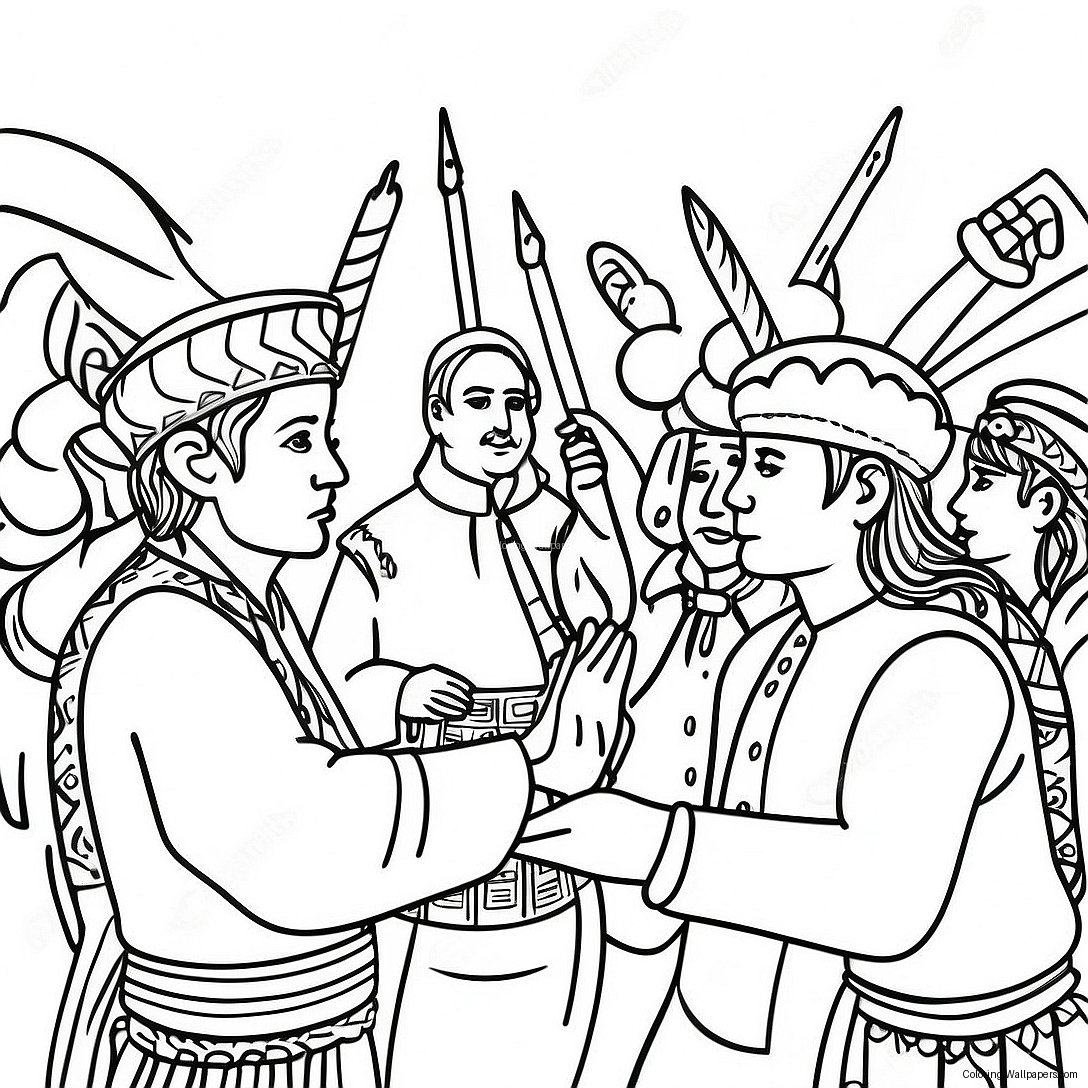 Cultural Celebration Coloring Page 4688