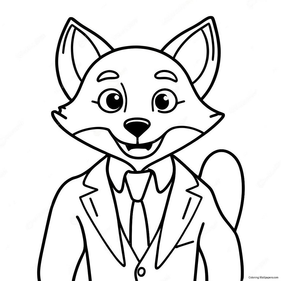 Cunning Fantastic Mr. Fox Coloring Page 41634