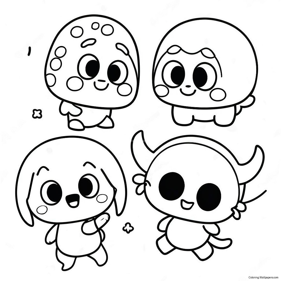 Cute Agere Characters Coloring Page 53444