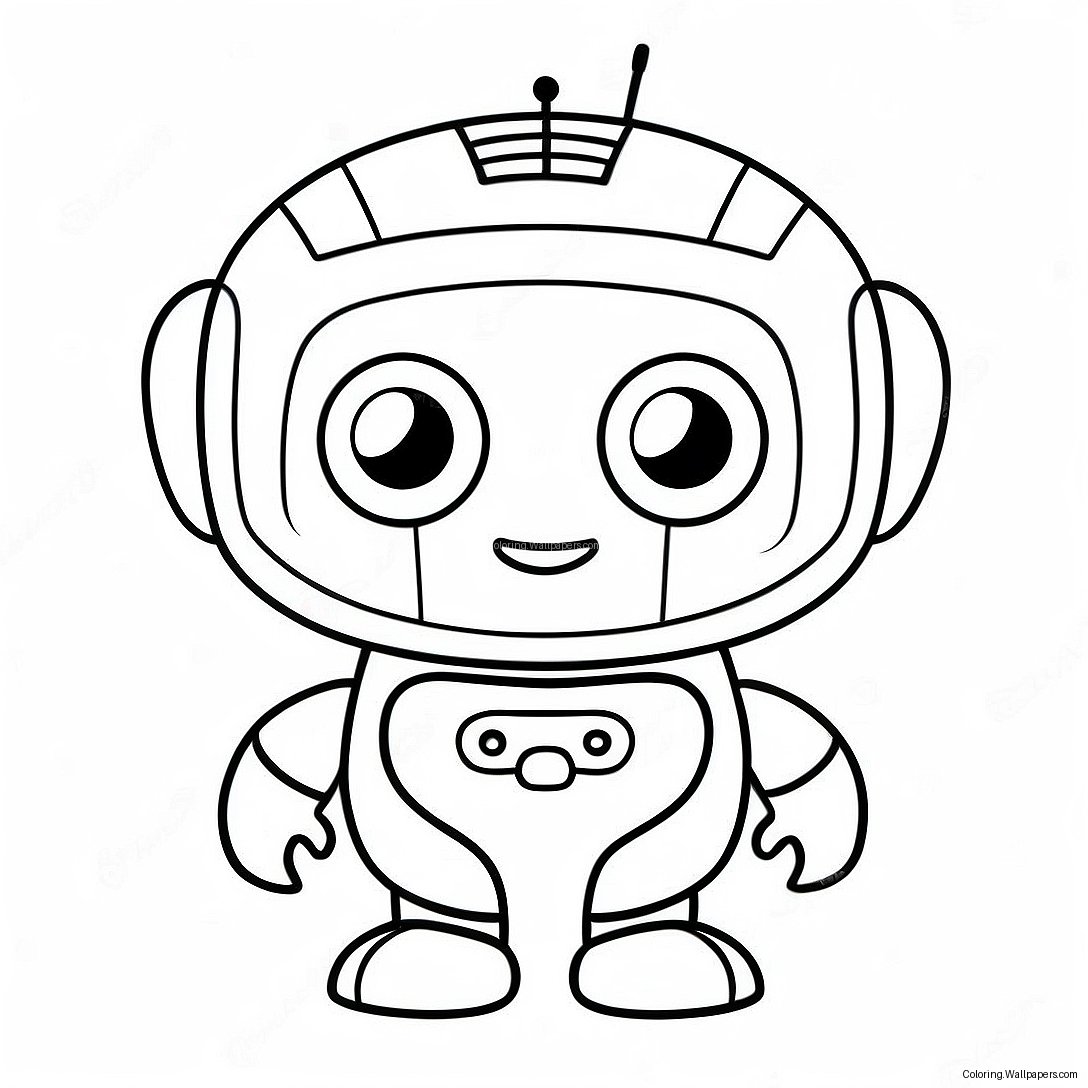 Carino Robot Ai Pagina Da Colorare 22926