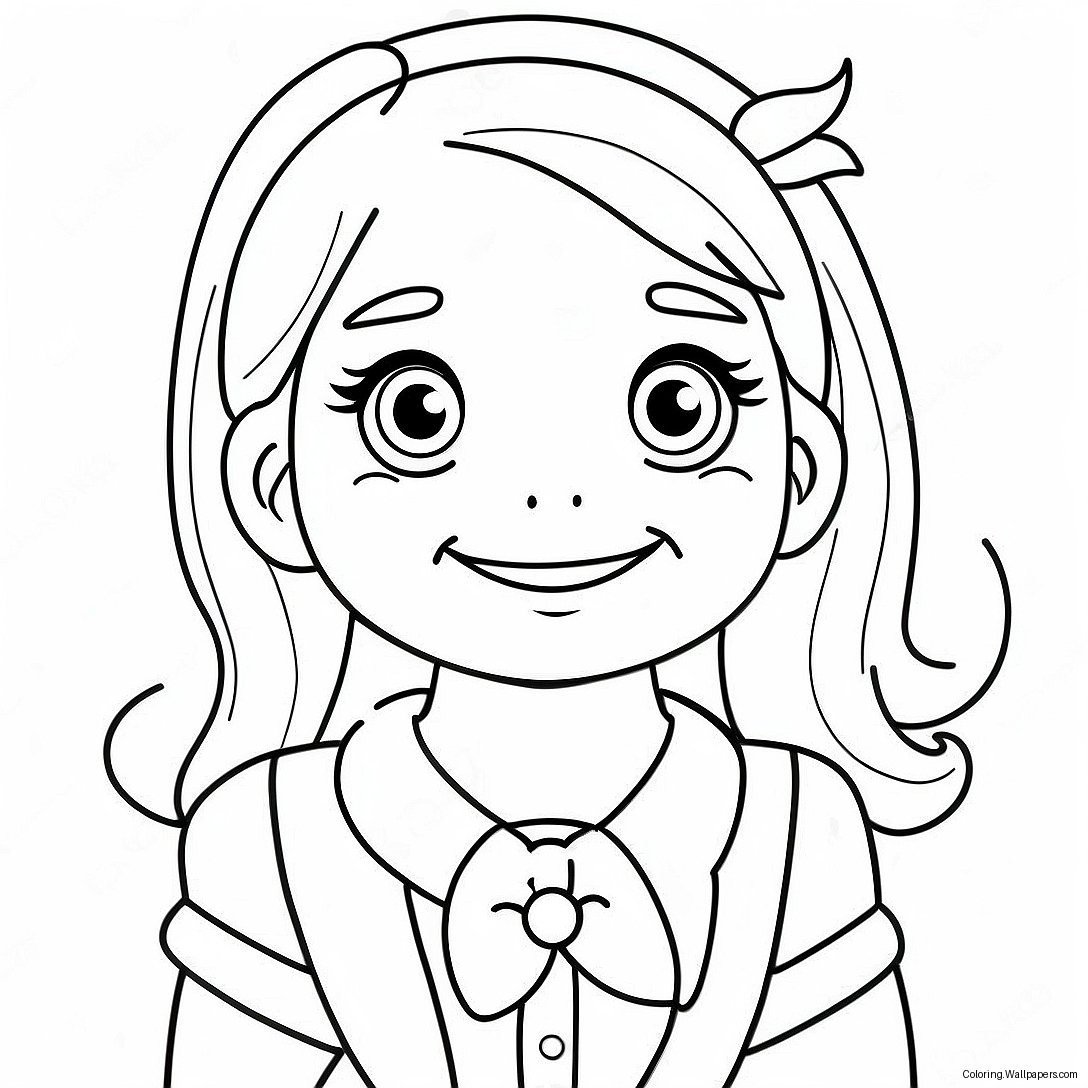 Cute Alexa With A Smile Coloring Page 57128