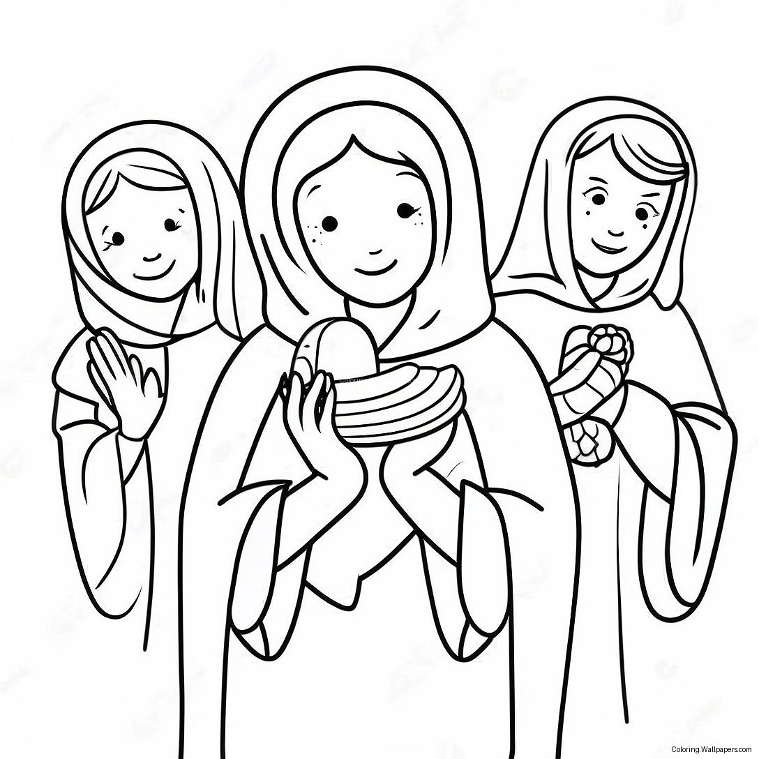 Cute All Saints Day Saints Coloring Page 8816