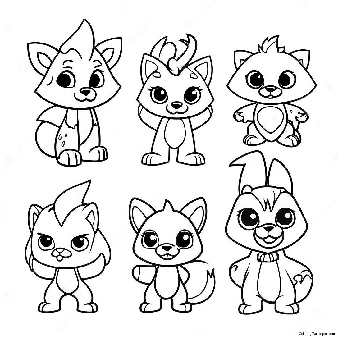 Página Para Colorir De Personagens Fofos Do Animal Jam 21536