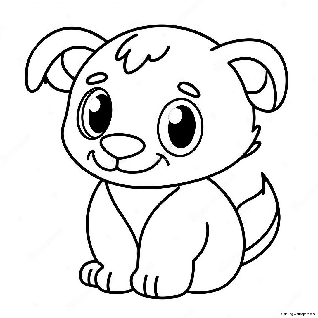 Cute Animal Vector Coloring Page 23018