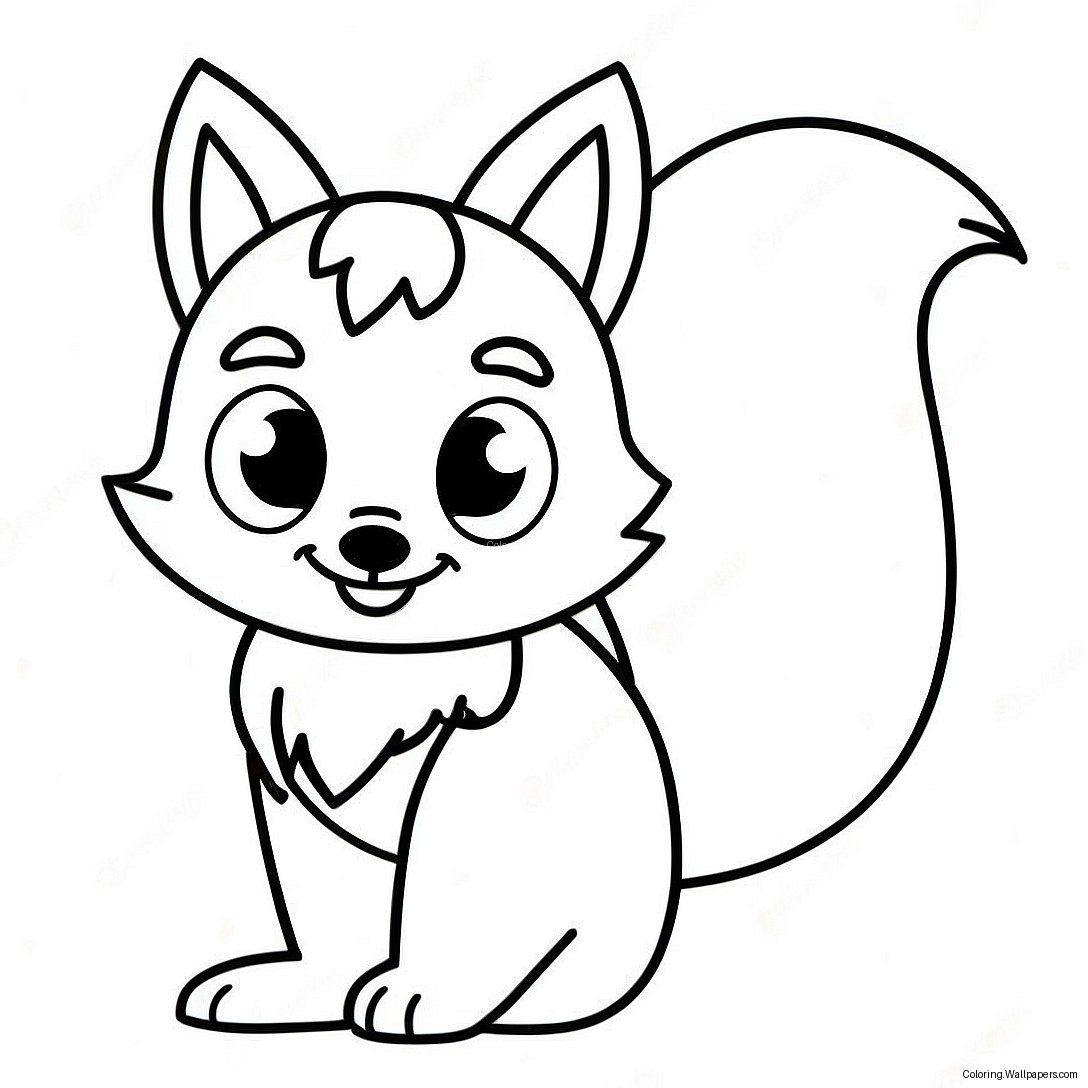 Cute Anime Furry Fox Coloring Page 49842