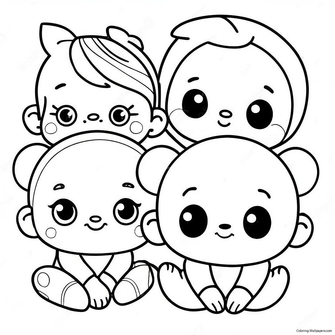 Página Para Colorear De Bebés Adorables 58028