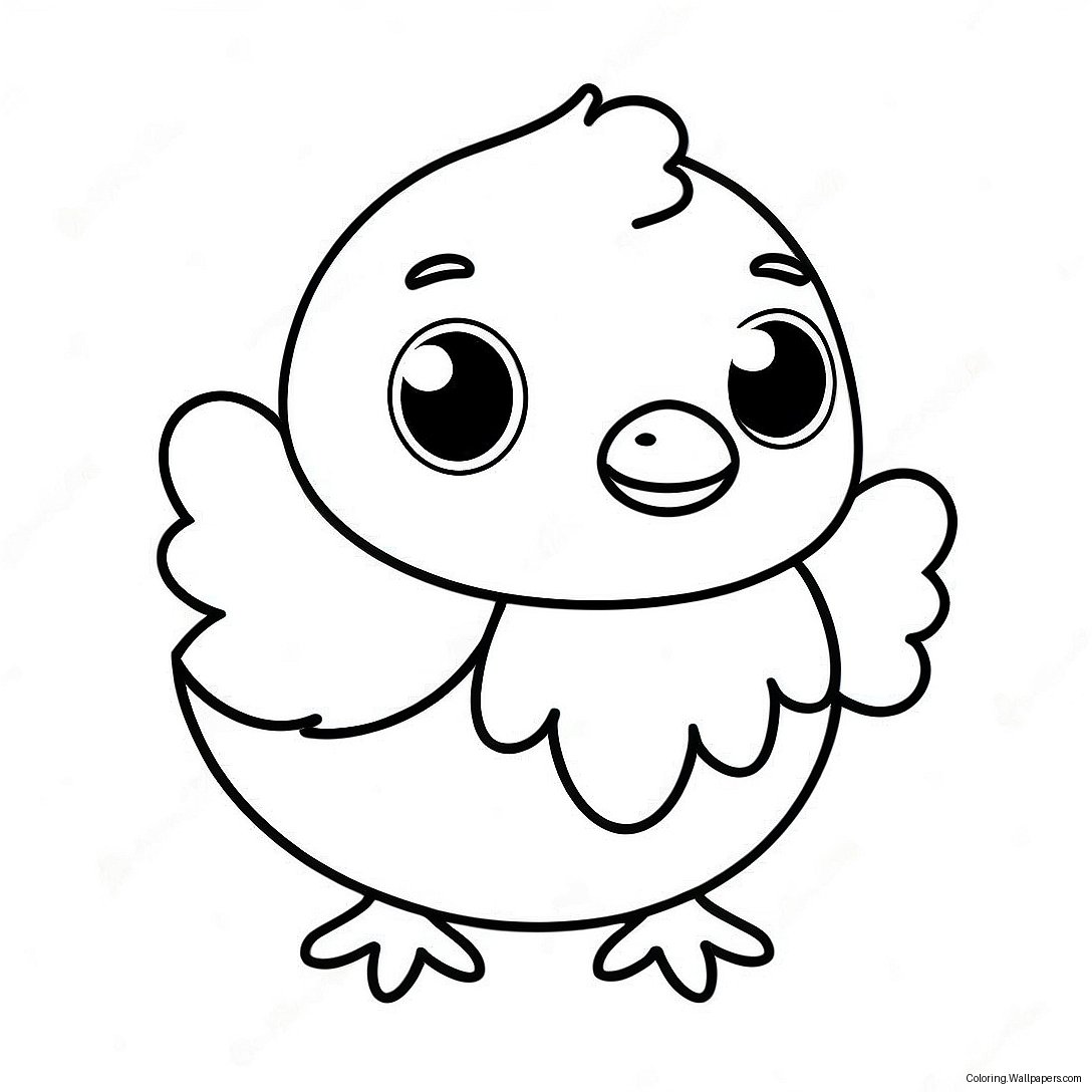 Cute Baby Chick Coloring Page 3926