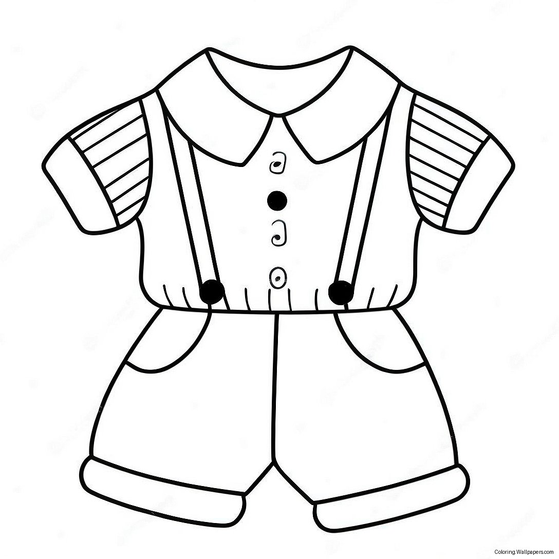 Cute Baby Clothes Coloring Page 29846