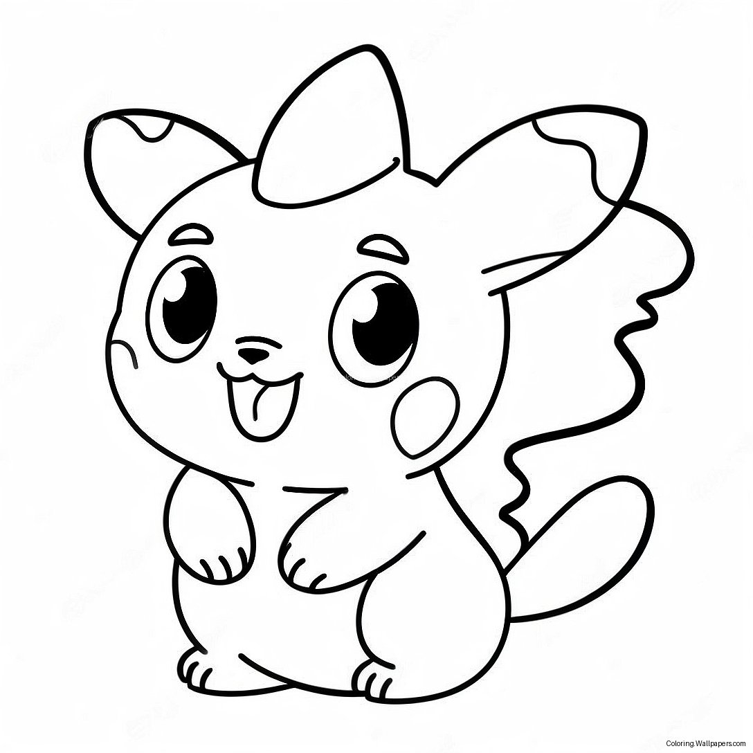 かわいい赤ちゃんポケモンのぬりえページ 19758