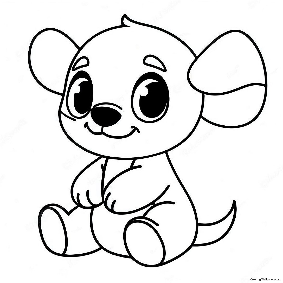 Cute Baby Stitch Coloring Page 37399