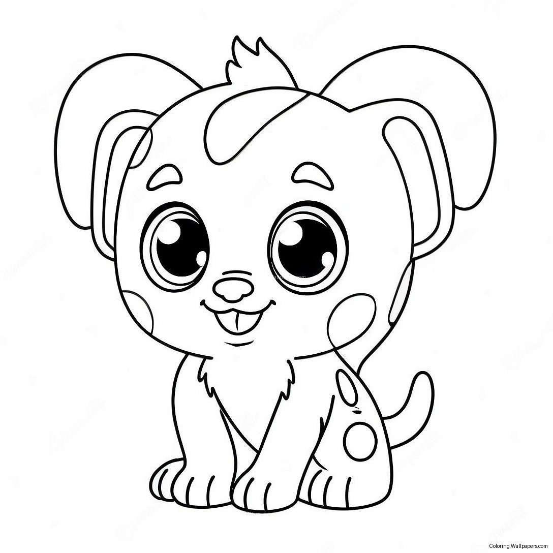 Cute Beanie Boo With Big Eyes Coloring Page 6565