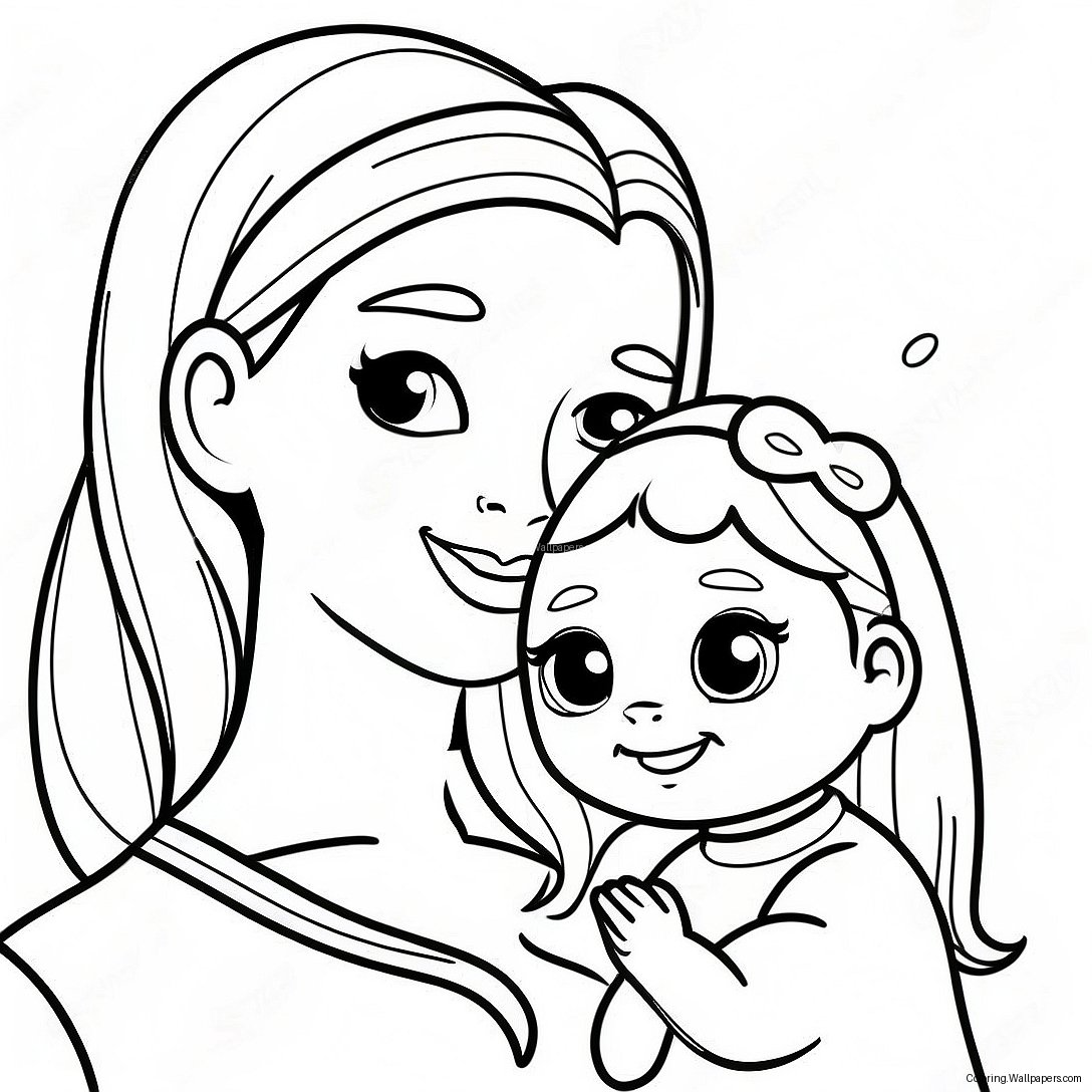 Cute Best Sister Ever Coloring Page 50081