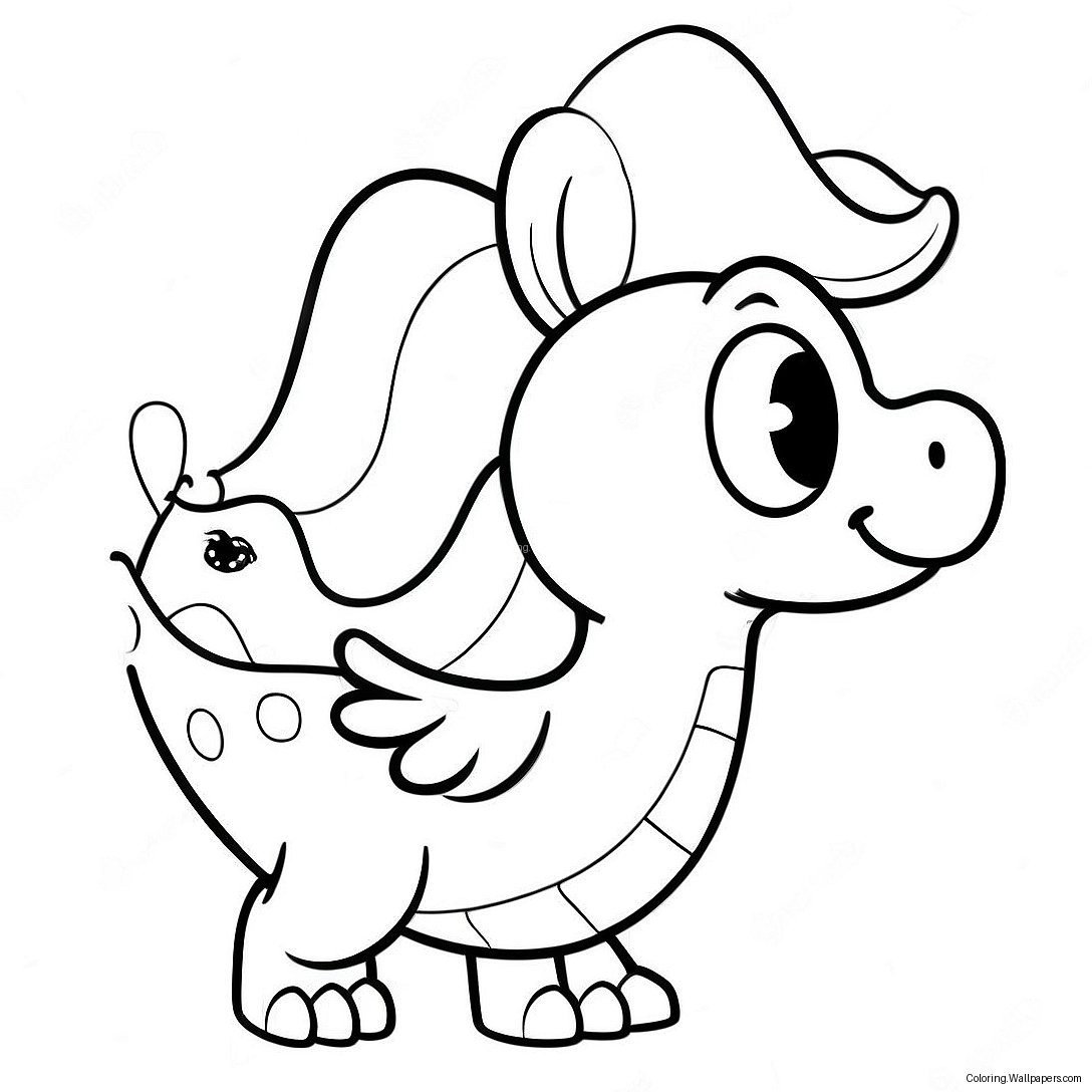 Cute Birdo With A Bow Coloring Page 38221