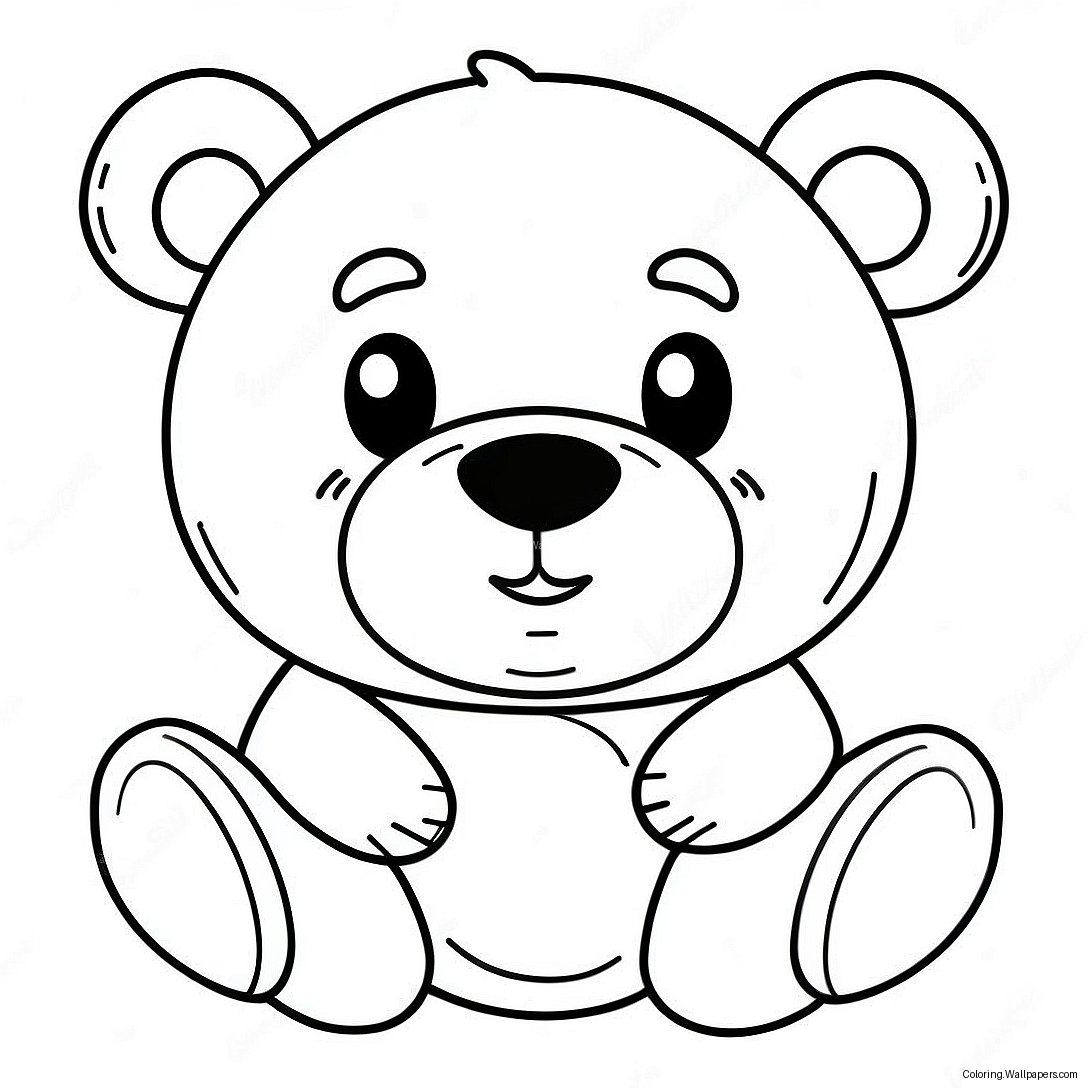 Cute Bruins Bear Coloring Page 9366