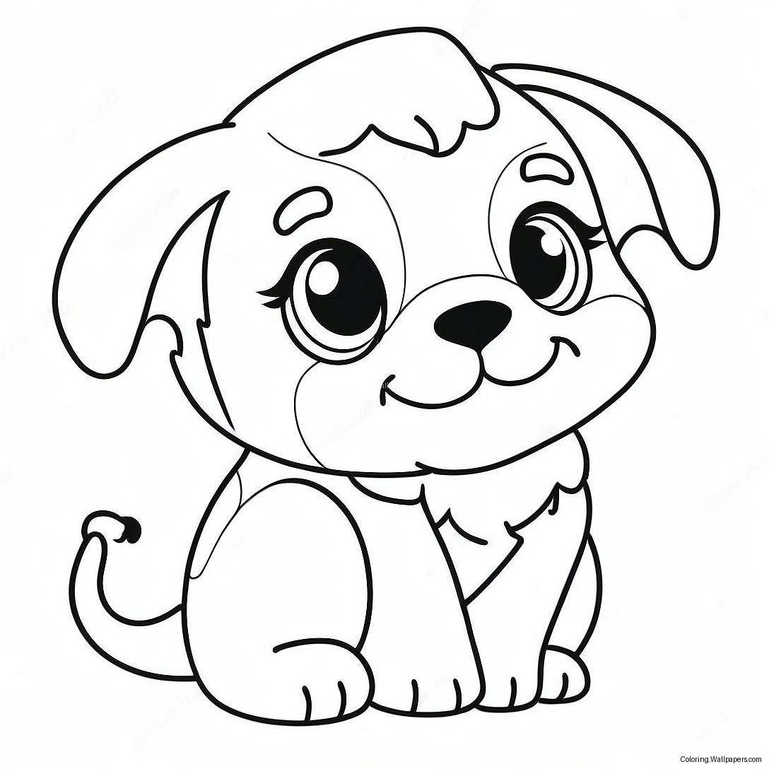 Cute Bsd Puppy Coloring Page 22477