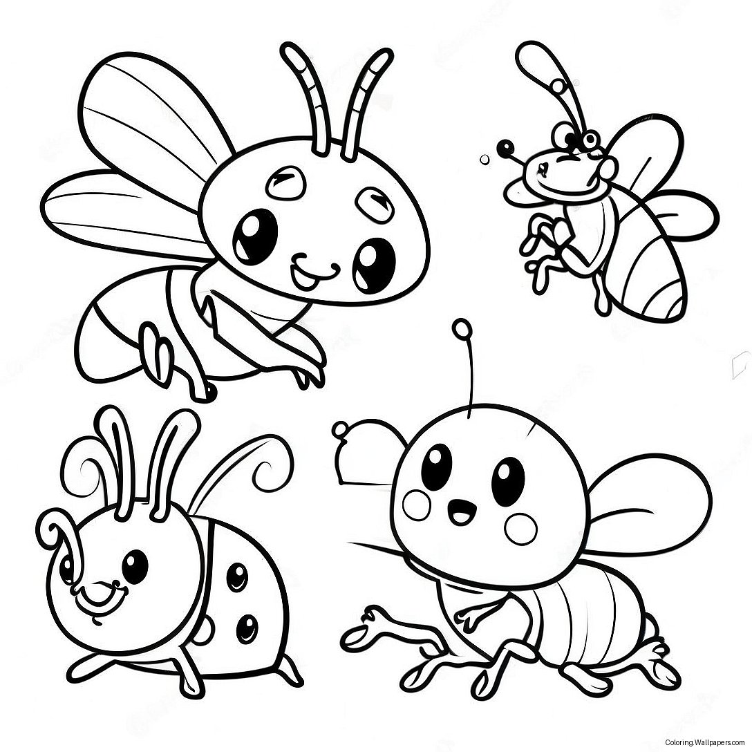 Cute Bugsnax Characters Coloring Page 33171