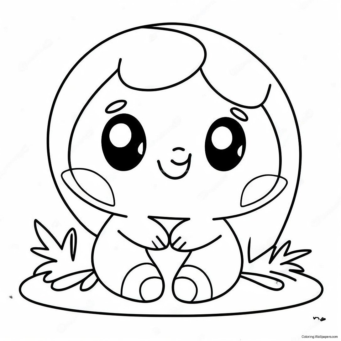 Cute Cartoon Butt Coloring Page 24903