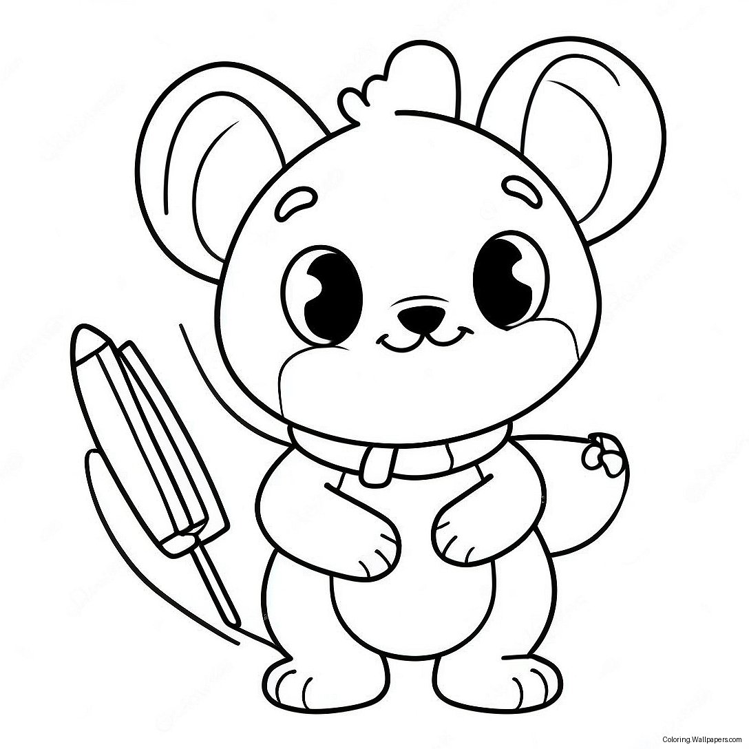 Cute Ch Characters Coloring Page 48815