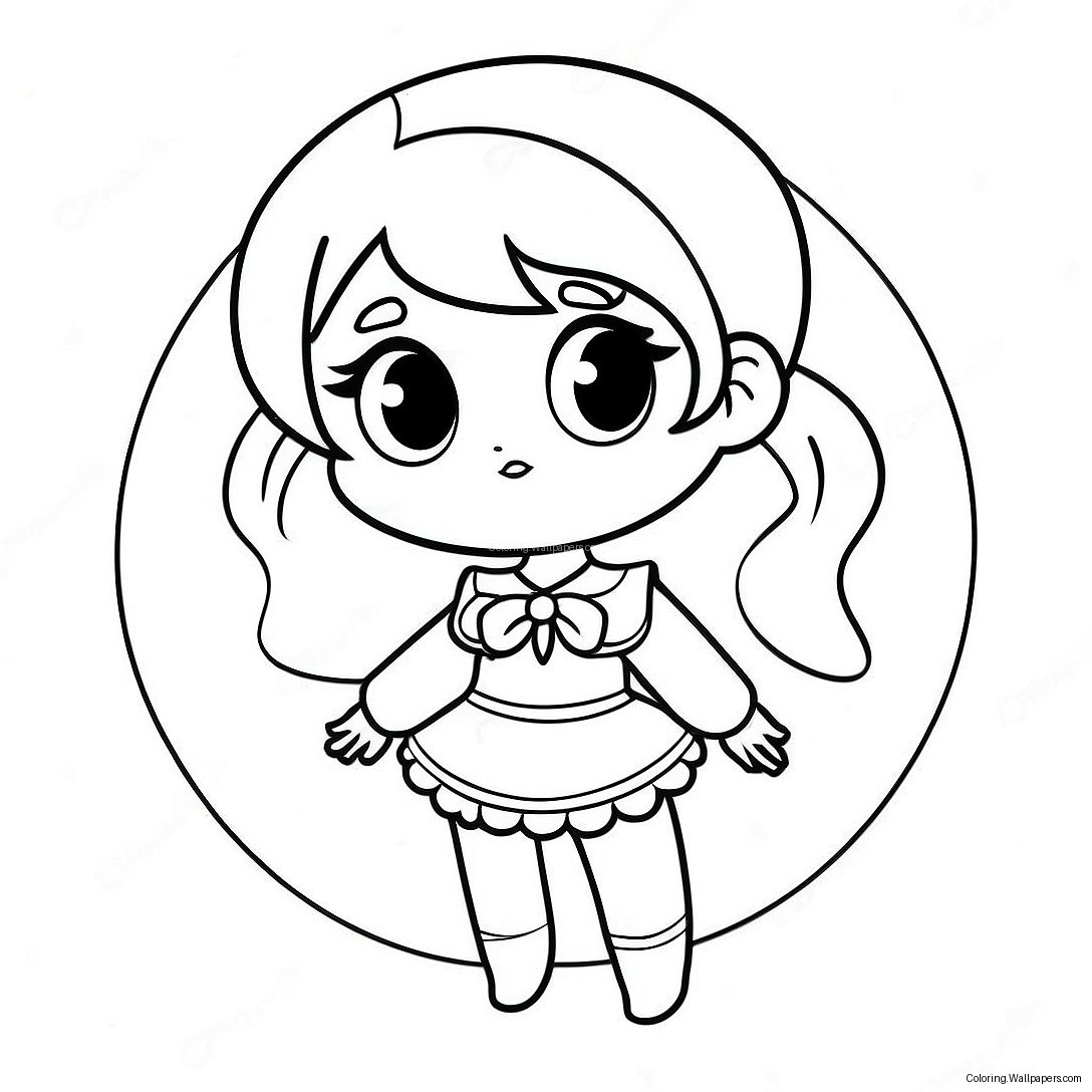 Söt Chibi Sailor Mercury Målarbild 45439