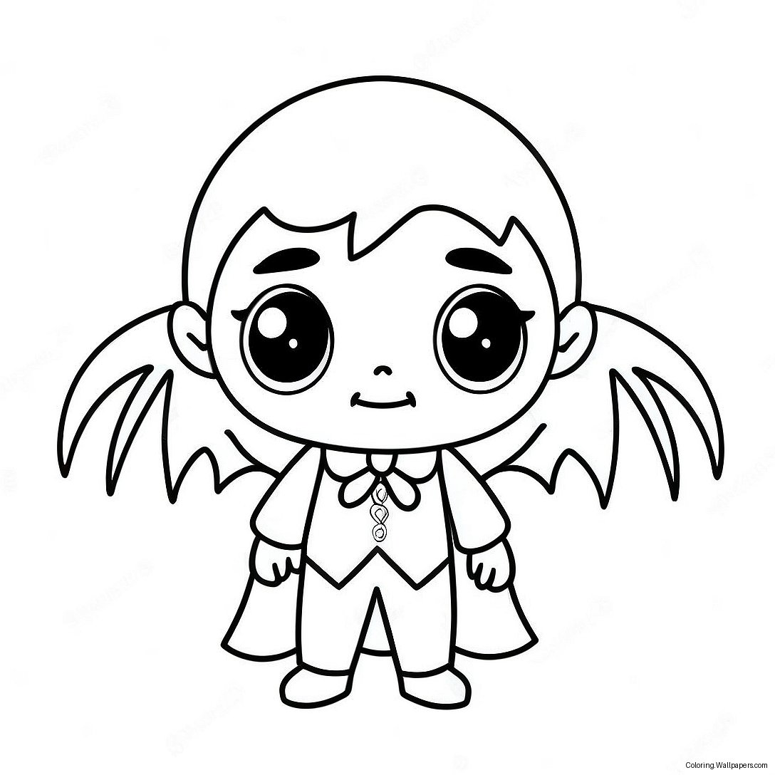 Söpö Chibi Vampyyri Värittämissivu 47624